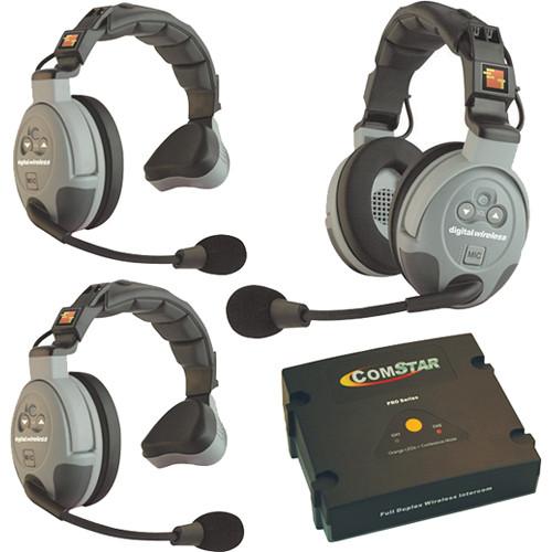 Eartec COMSTAR XT-3 3-User Full Duplex Wireless Intercom System