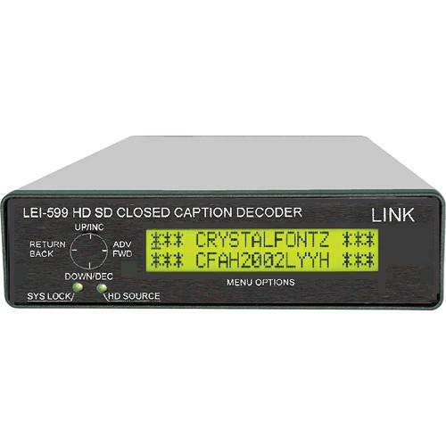 Link Electronics HD SD 608 708 Closed Caption Decoder