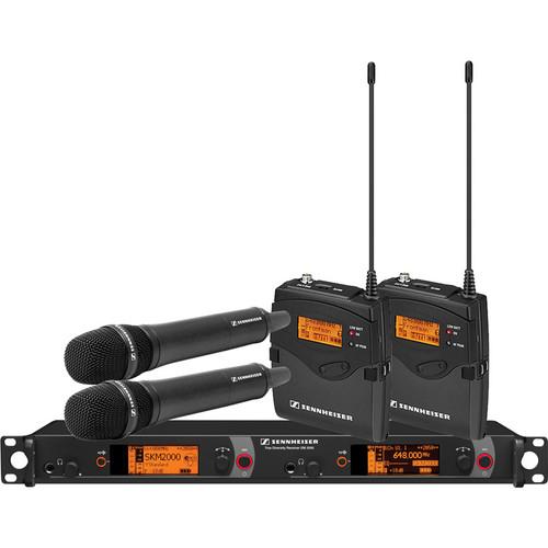 Sennheiser 2000 Series Dual Combo Wireless Microphone System