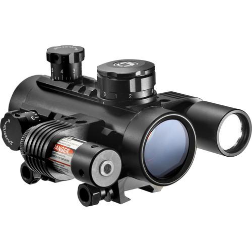 Barska 1x30 Electro Red Dot Sight with Flashlight & Laser