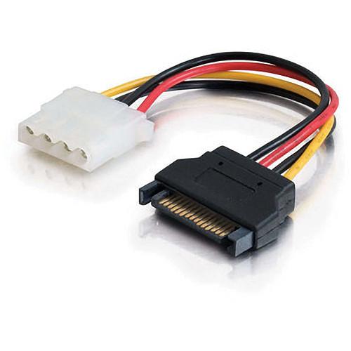 C2G 6" 15-pin Serial ATA Male to LP4 Female Power Cable