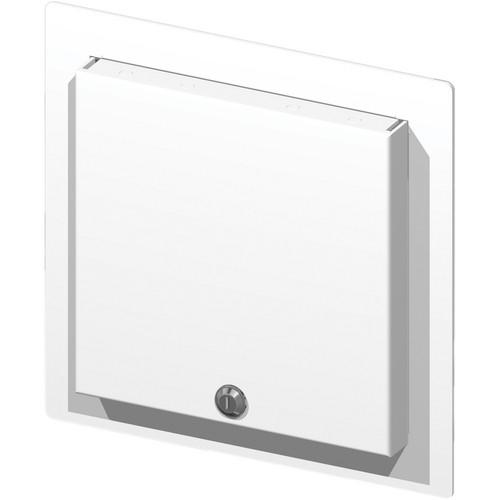 FSR WB-MR2G WB Series Recessed 2-Gang Wall Mounting Plate with Locking Metal Cover