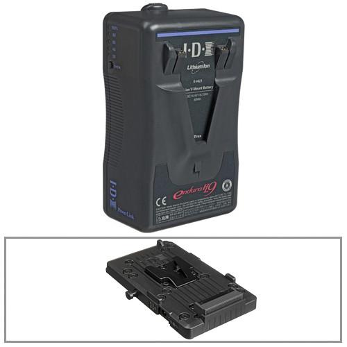 IDX System Technology E-HL9 14.4V DC V-Mount Battery with VL-PVC1 Charger Kit
