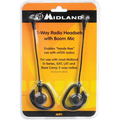 Midland AVP-1 Single-Ear Boom Mic Headset for Extra-Talk and G-Series
