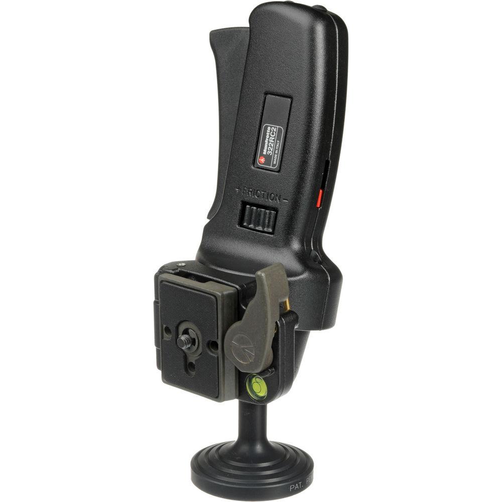 Manfrotto 322RC2 Ball Head with 200PL-14 Quick Release Plate and 322RA Quick Release Adapter