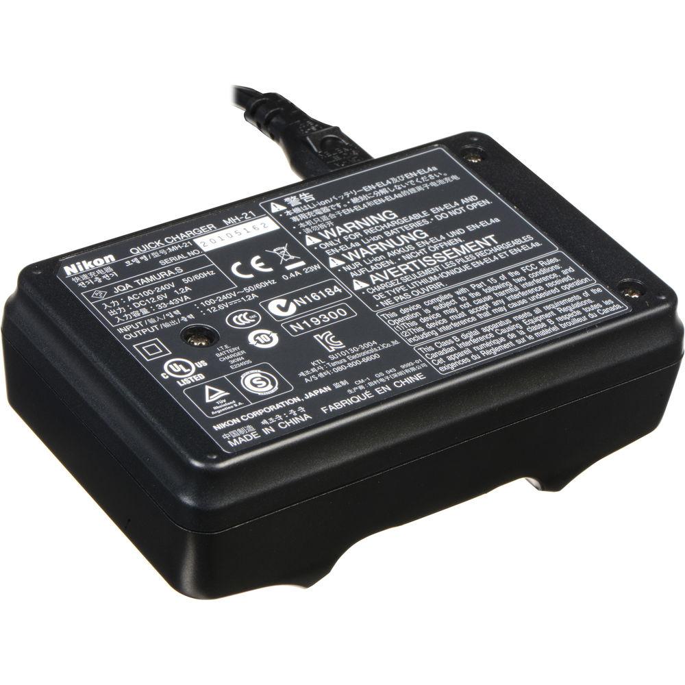 Nikon MH-21 Quick Charger for Nikon EN-EL4 & EN-EL4a Battery