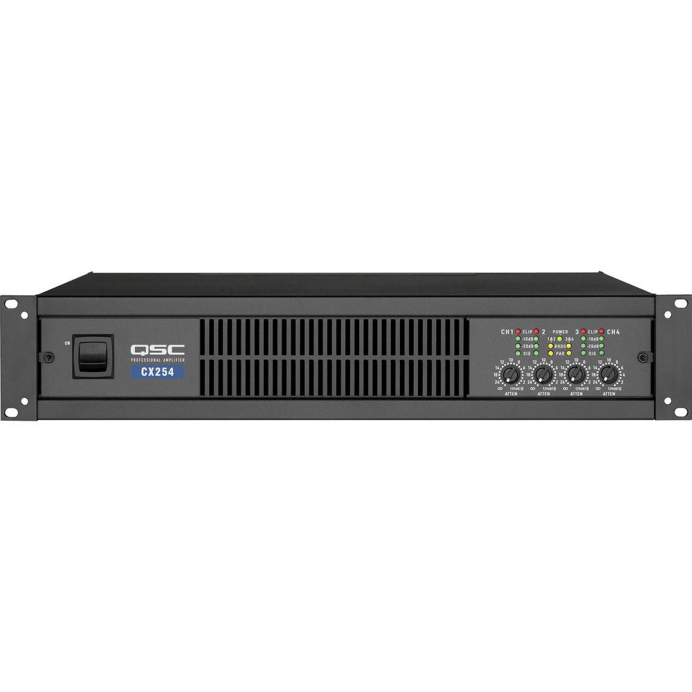 QSC CX254 Four Channel Power Amplifier - 170W per Channel into 8 Ohms