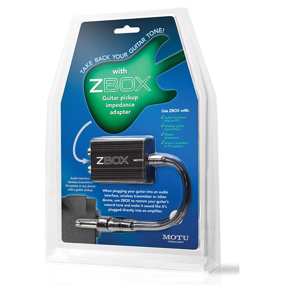 MOTU ZBox - Guitar Pickup Impedance Adapter