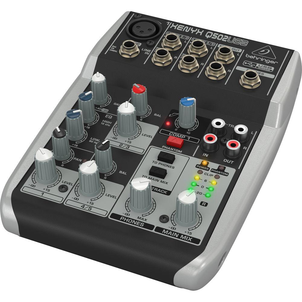 Behringer XENYX Q502USB 5-Channel USB Mixer