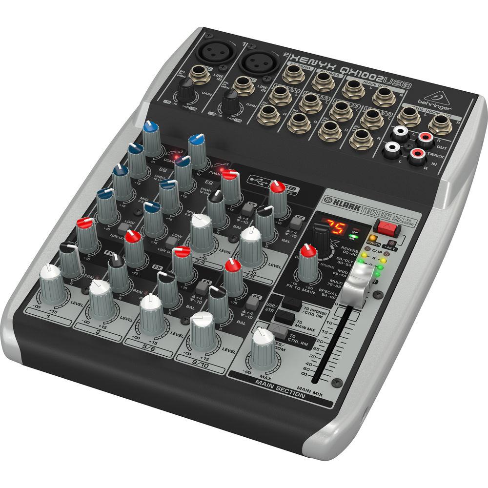 Behringer XENYX QX1002USB 10-Channel USB Mixer with Multi-FX Processor