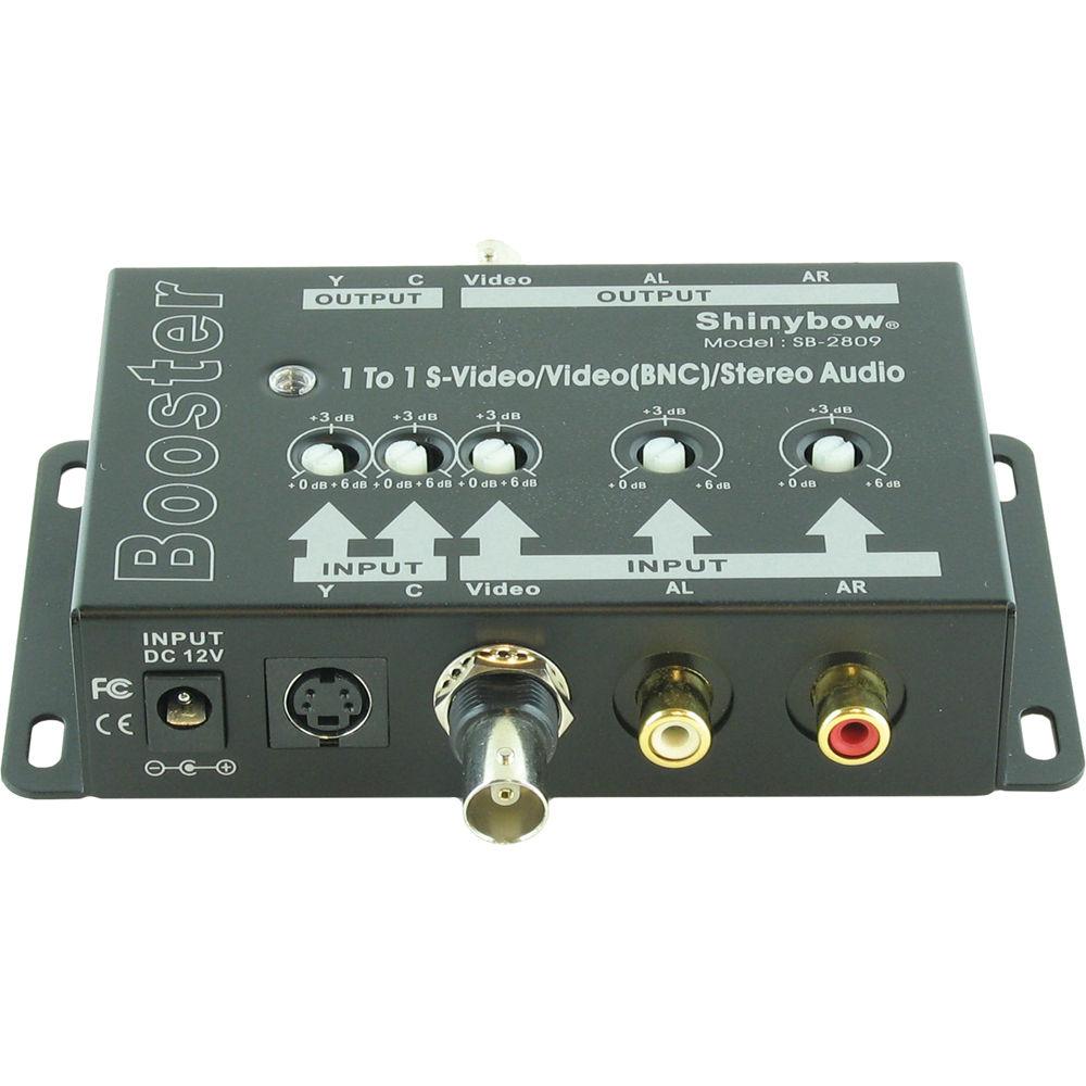 Shinybow SB-2809 1 x 1 S-Video Composite Video and Stereo Audio Amplifier