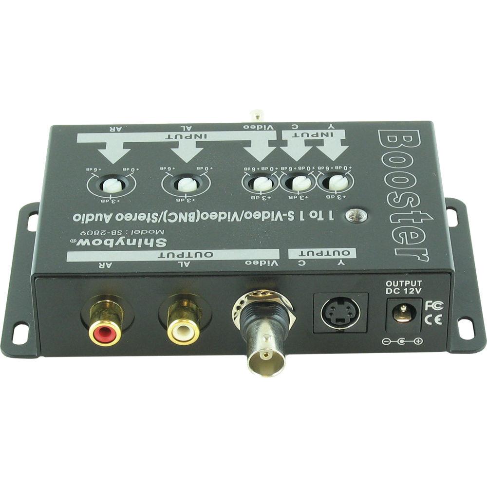 Shinybow SB-2809 1 x 1 S-Video Composite Video and Stereo Audio Amplifier