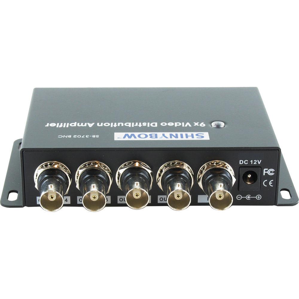 Shinybow SB-3702RCA 1 x 9 Composite Video Distribution Amplifier