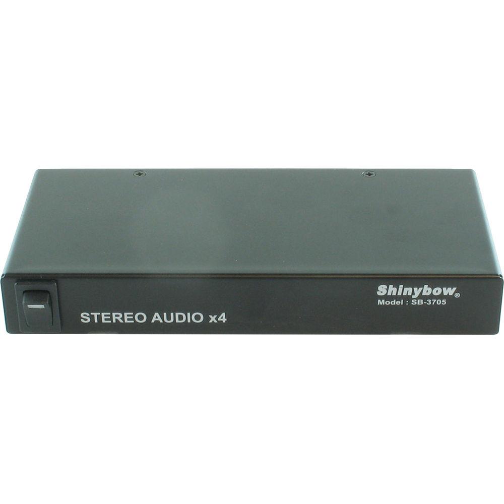 Shinybow SB-3705 1 x 4 Stereo Audio Distribution Amplifier