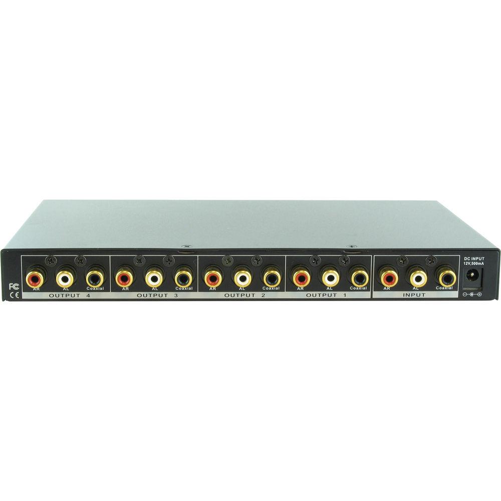 Shinybow SB-3710 1 x 4 Digital Video Audio Distribution Amplifier