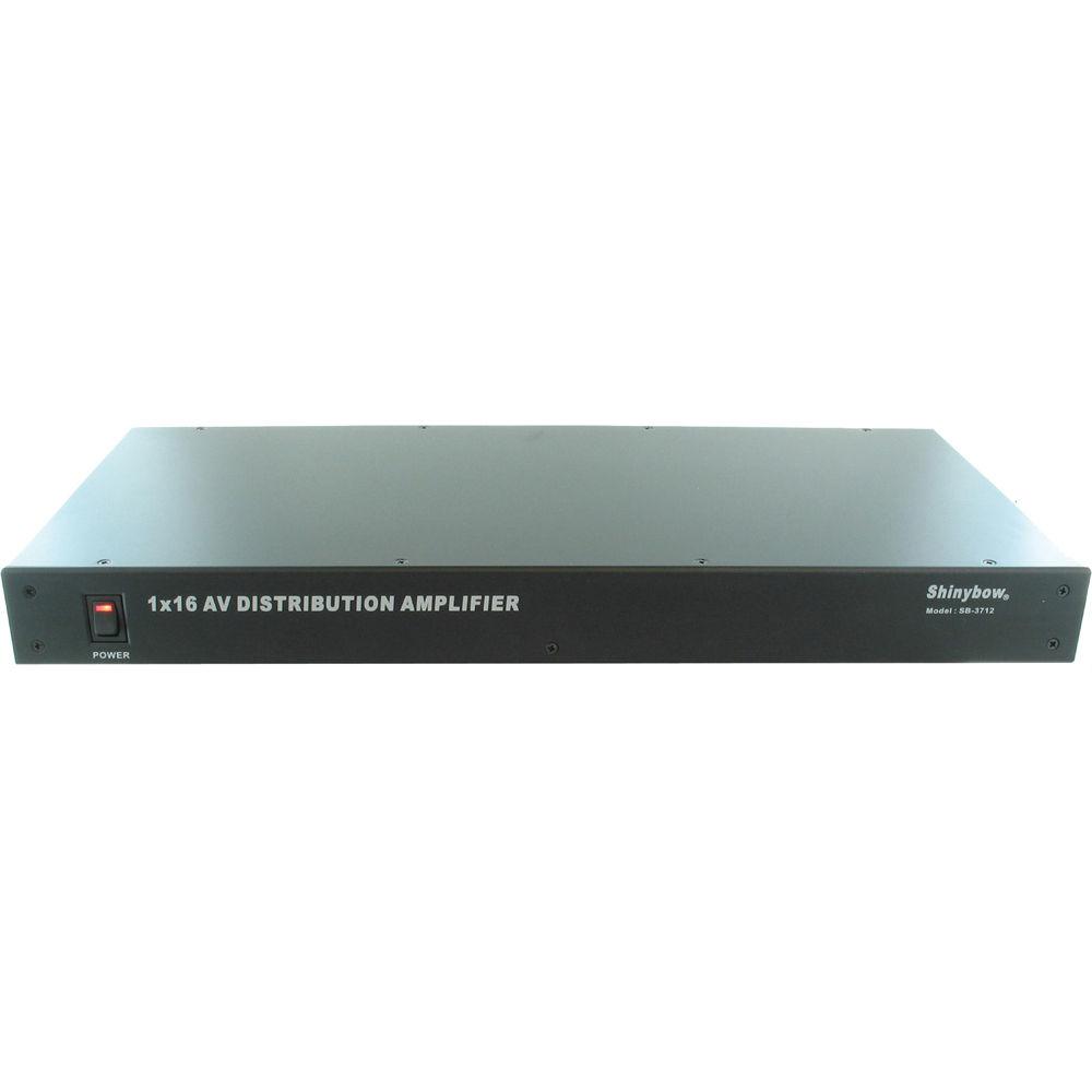 Shinybow SB-3712 1 x 16 Composite Video & Audio Distribution Amplifier