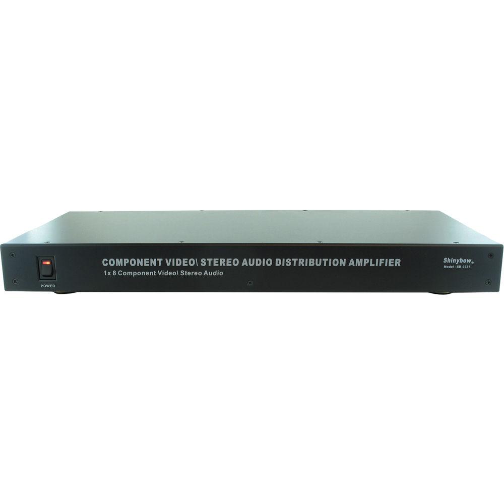 Shinybow SB-3737 1 x 8 Component Video and Audio Distribution Amplifier