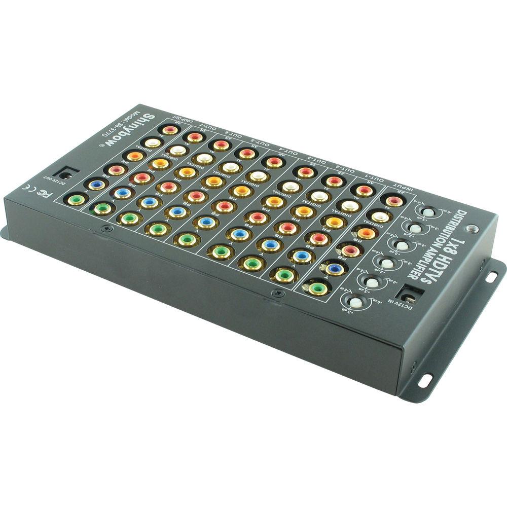 Shinybow SB-3770 1 x 8 Component Video & Digital Audio Distribution Amplifier