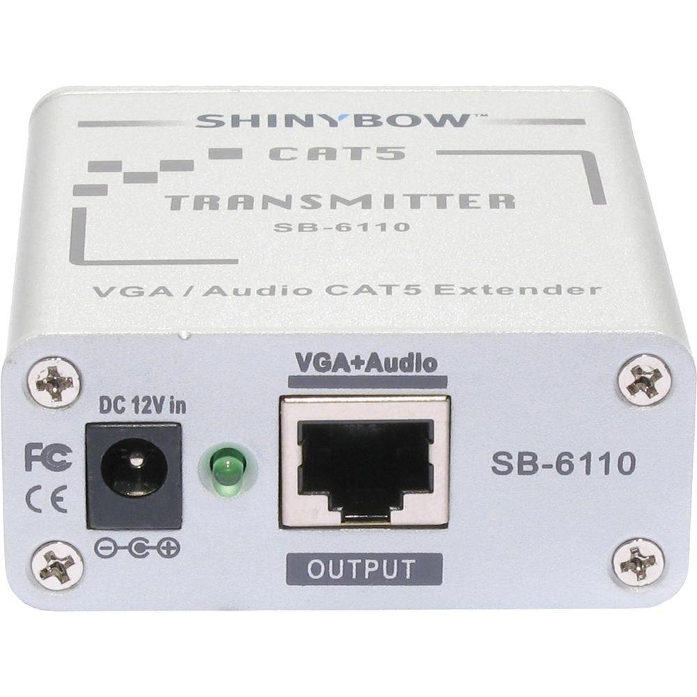 Shinybow SB-6110T CAT5 VGA RGBHV HDTV Stereo Audio Transmitter