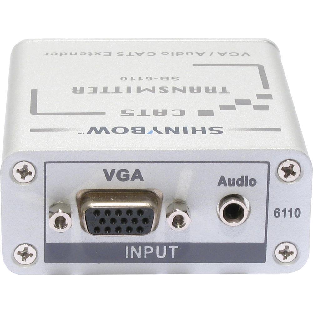 Shinybow SB-6110T CAT5 VGA RGBHV HDTV Stereo Audio Transmitter