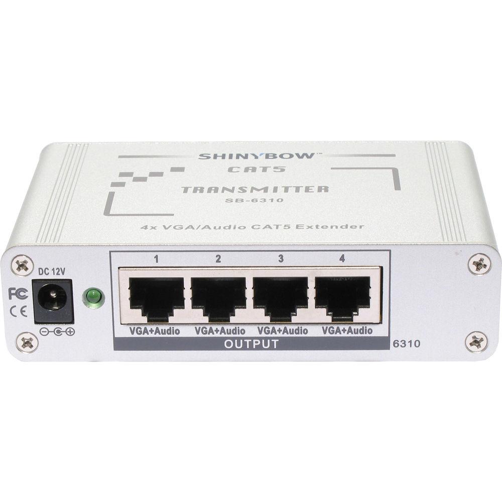 Shinybow SB-6310T CAT5 VGA RGBHV HDTV Stereo Audio Transmitter