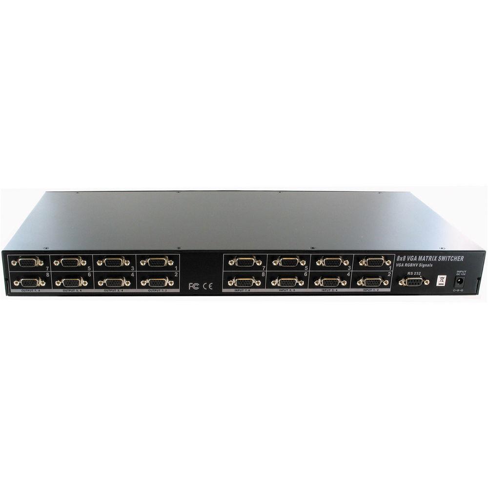 Shinybow SB-8180 8 x 8 VGA Matrix Routing Switch with IR & RS-232 Control