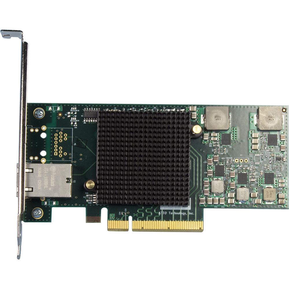 ATTO Technology FastFrame NT11 Single Port 10GBASE-T PCIe 2.0 Network Adapter