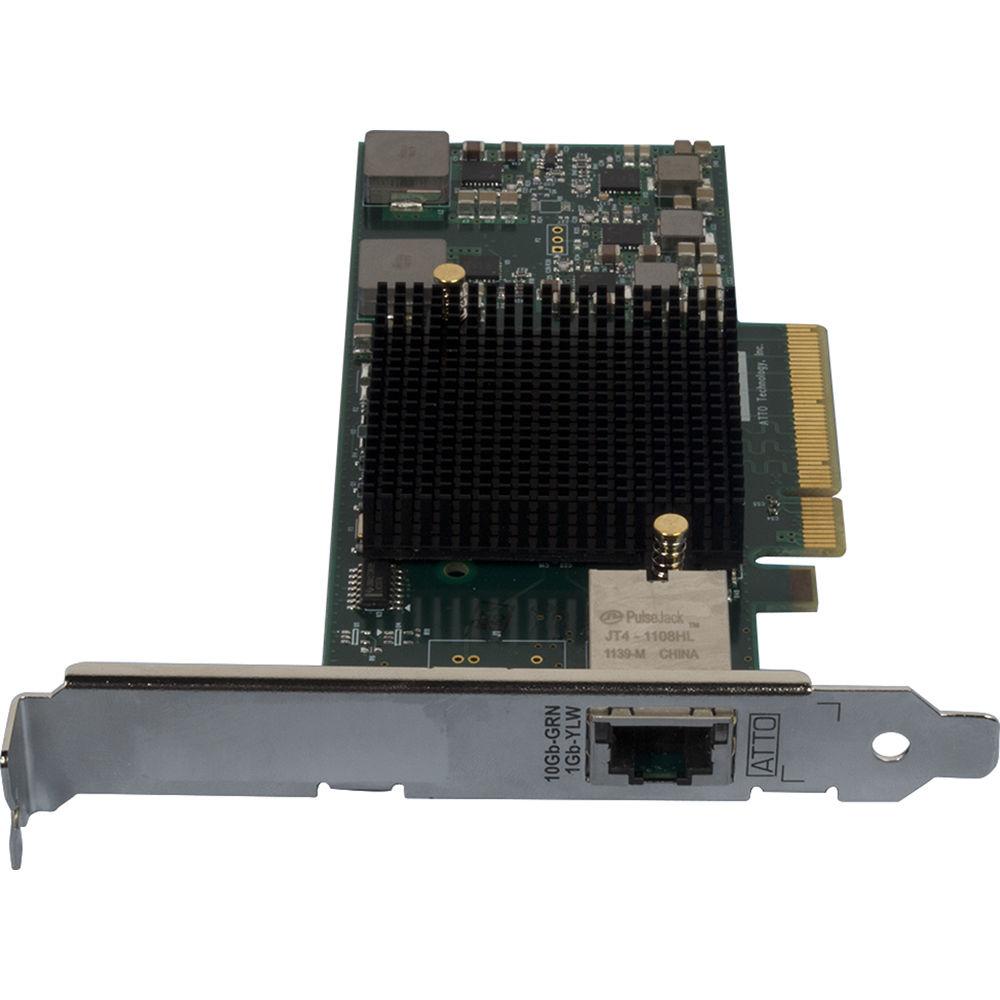 ATTO Technology FastFrame NT11 Single Port 10GBASE-T PCIe 2.0 Network Adapter