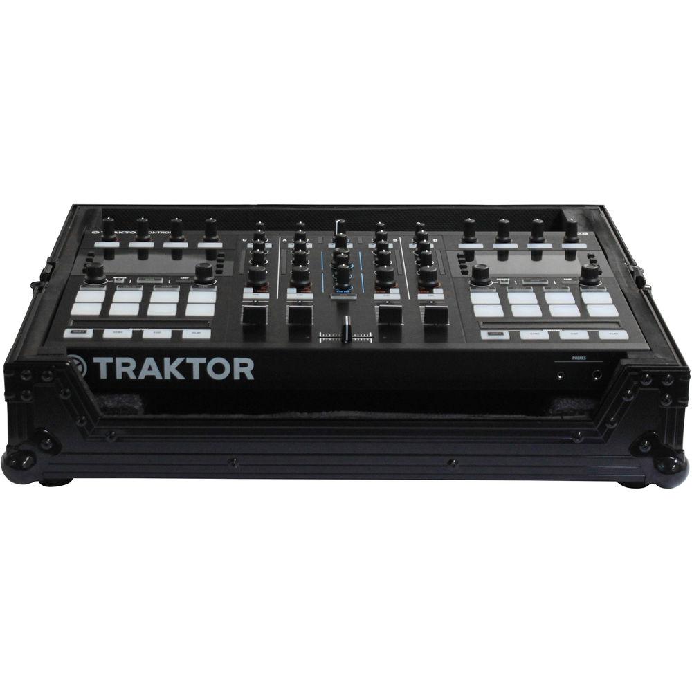Odyssey Innovative Designs FRTS4BL Traktor Kontrol S4 DJ MIDI Controller Flight Ready Series Black Label Case