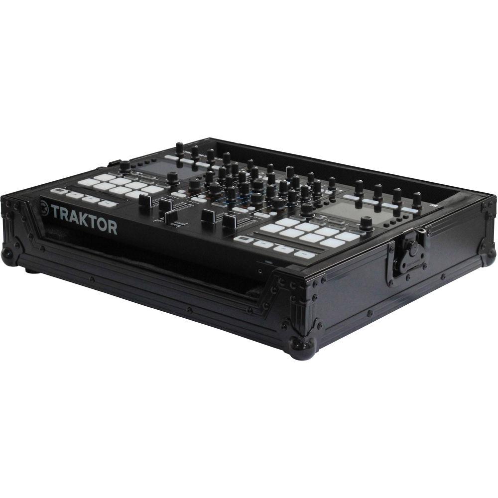 Odyssey Innovative Designs FRTS4BL Traktor Kontrol S4 DJ MIDI Controller Flight Ready Series Black Label Case