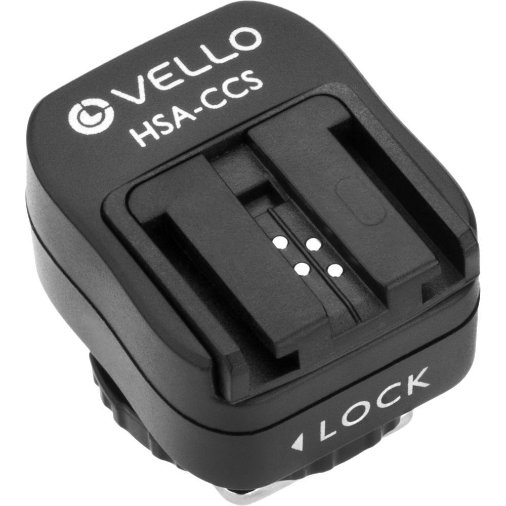 Vello Hot Shoe Adapter - Converts Standard Hot Shoe to Sony Hot Shoe PC Socket