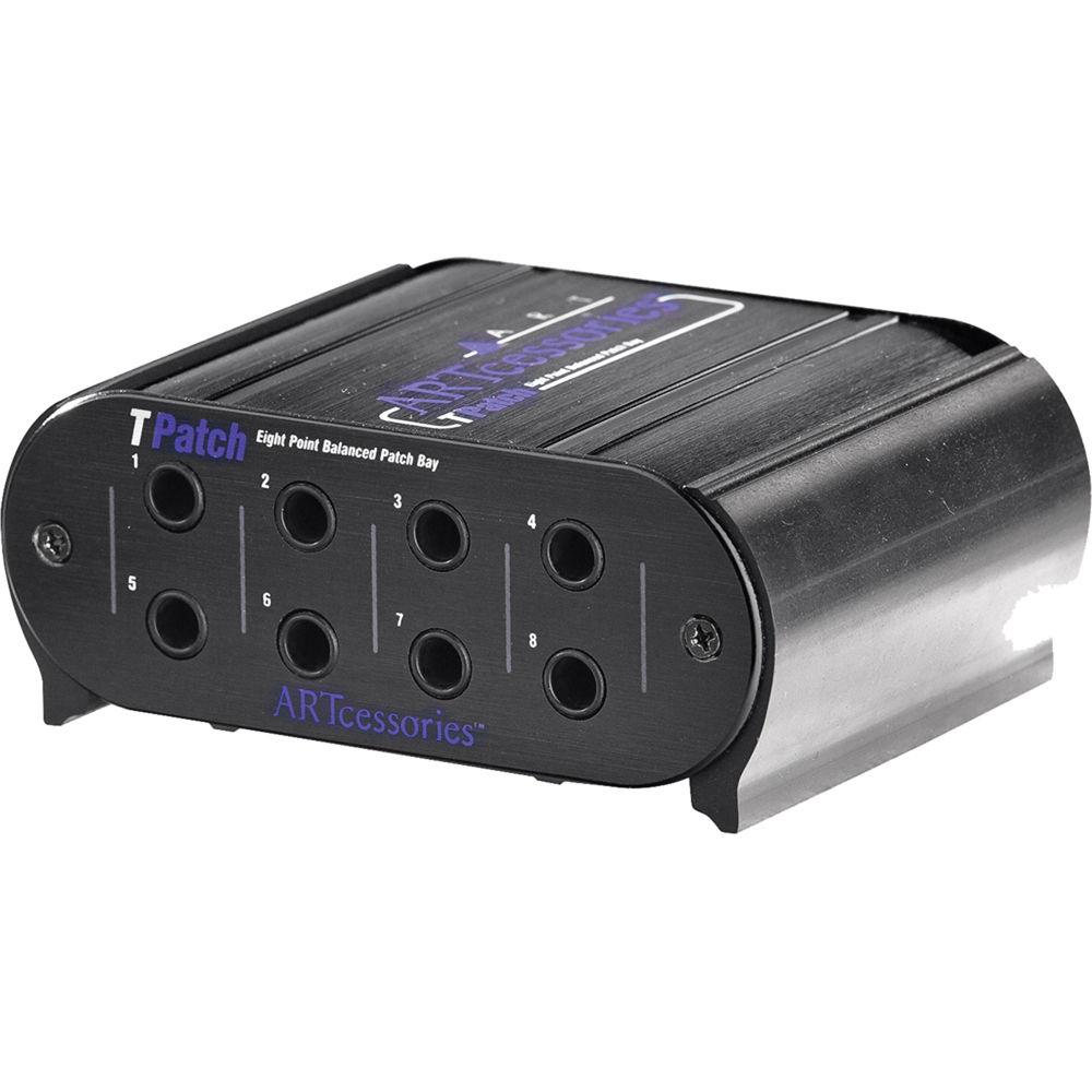 ART TPatch 8-Channel Balanced 1 4" TRS Patch Bay