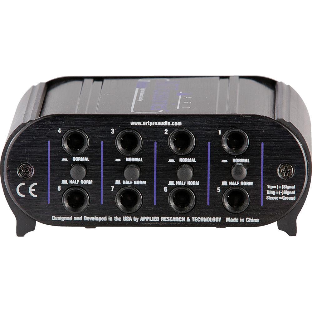 ART TPatch 8-Channel Balanced 1 4" TRS Patch Bay