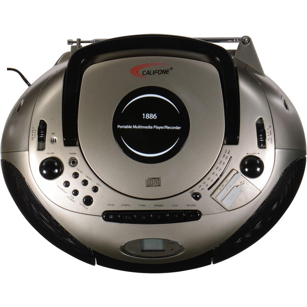 Califone Spirit SD Multimedia Player Recorder Boom Box