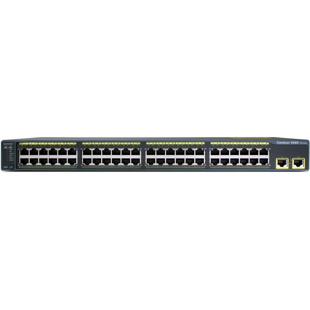 Cisco Catalyst 2960 48 Port 2 10 100 1000 Uplink Switch with LAN Base Image