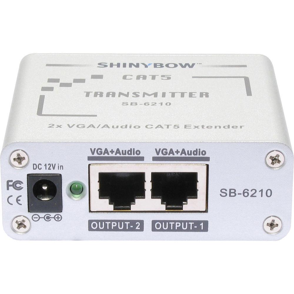 Shinybow SB-6210T CAT5 VGA RGBHV HDTV Stereo Audio Transmitter