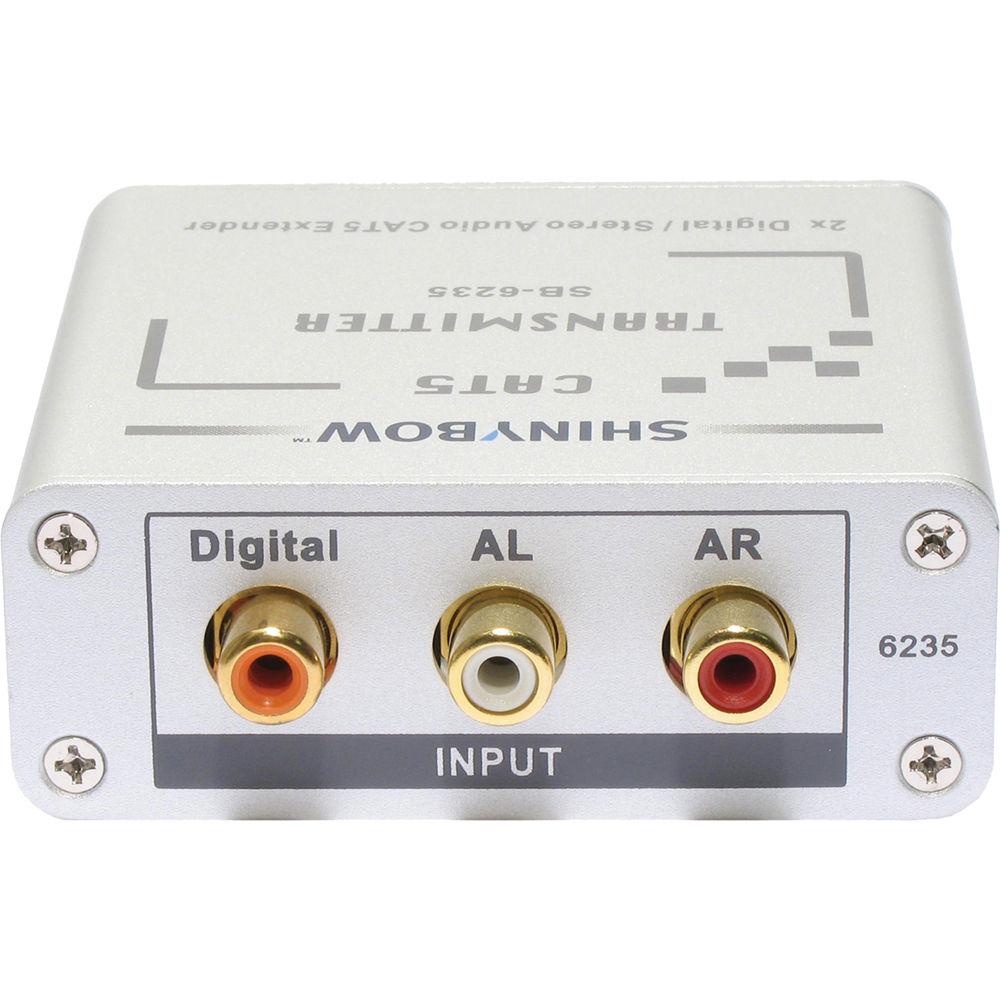 Shinybow SB-6235T CAT5 Composite Video Digital & Stereo Audio Transmitter