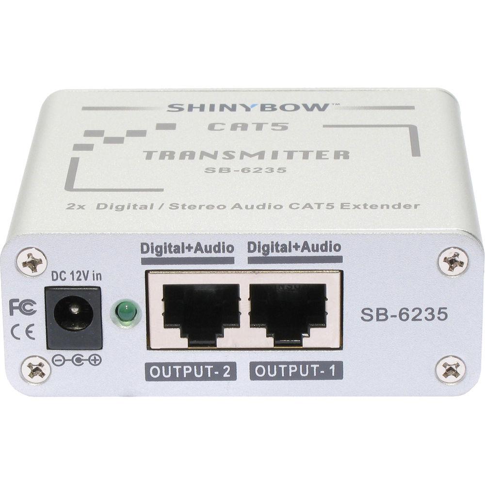 Shinybow SB-6235T CAT5 Composite Video Digital & Stereo Audio Transmitter