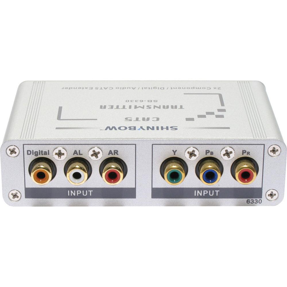 Shinybow SB-6330T CAT5 Component Video HDTV Digital & Stereo Audio Transmitter