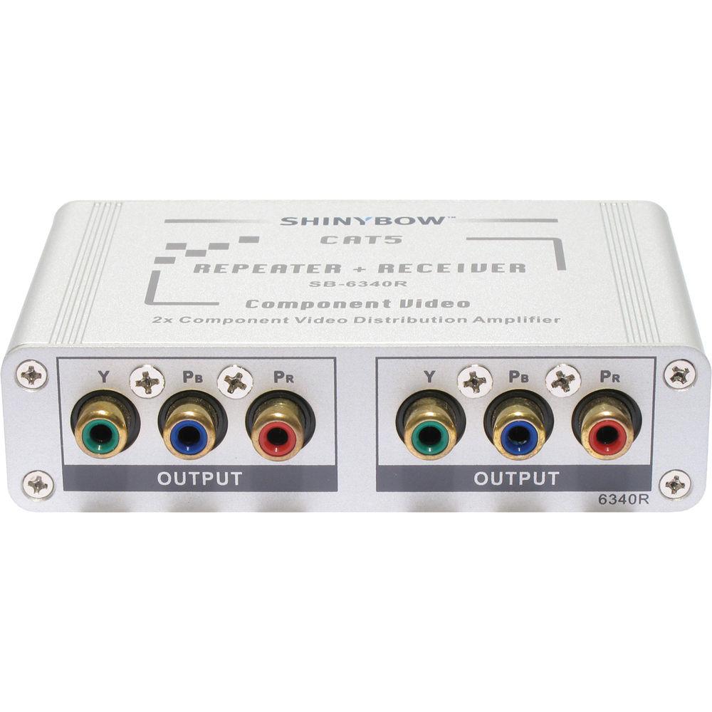 Shinybow SB-6340R CAT5 Component Video RGB HDTV Repeater with Receiver