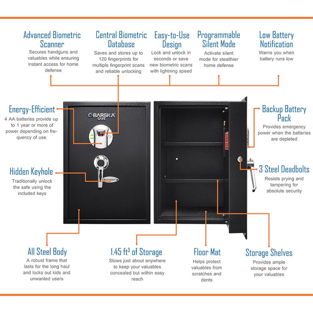 Barska Large Biometric Safe