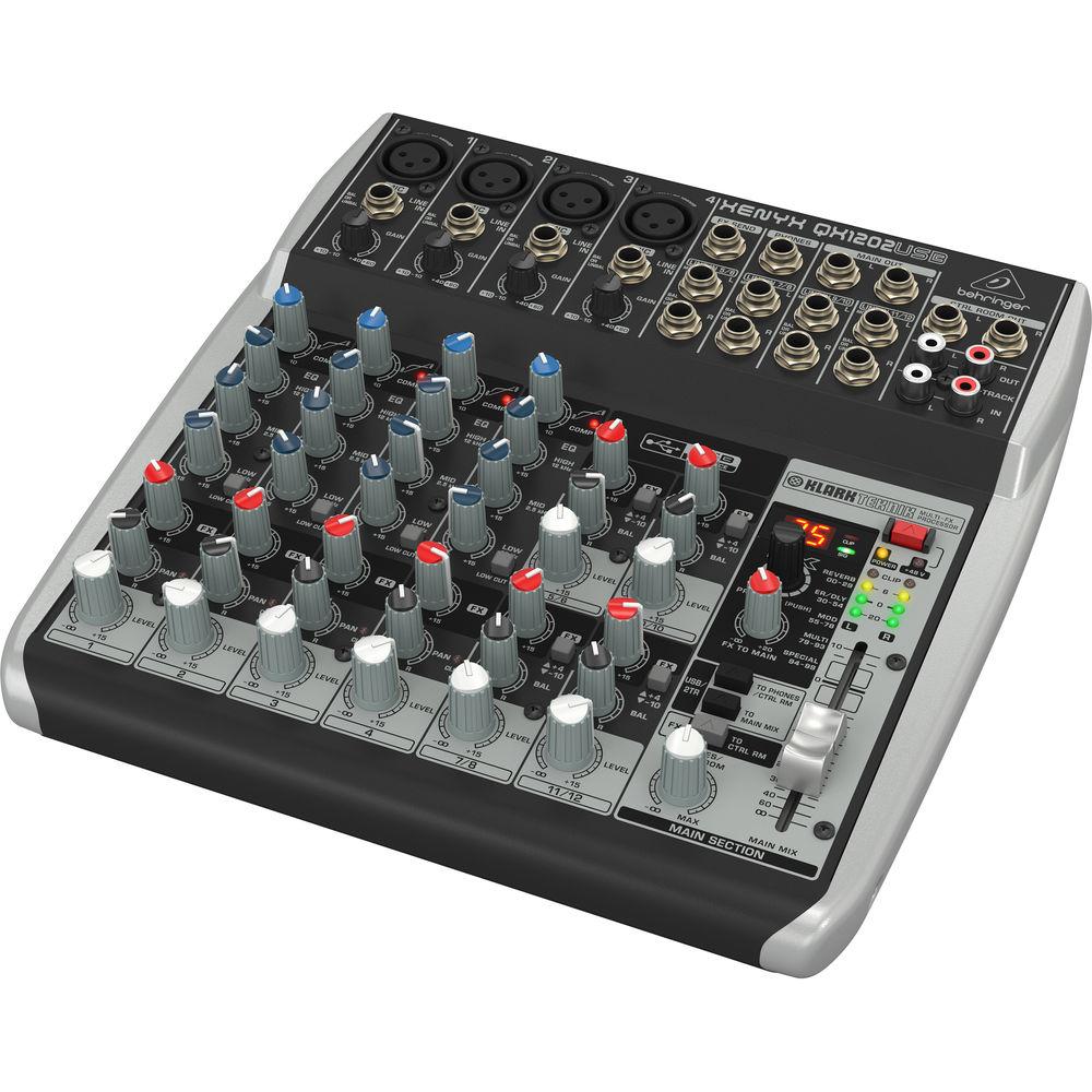 Behringer XENYX QX1202USB 12-Channel USB Mixer with Multi-FX Processor