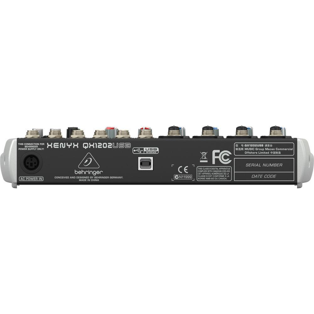 Behringer XENYX QX1202USB 12-Channel USB Mixer with Multi-FX Processor