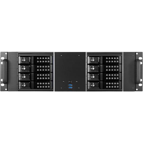 iStarUSA D-380HN 3U Compact 8 x 3.5" HDD Bay Trayless Hotswap microATX Chassis