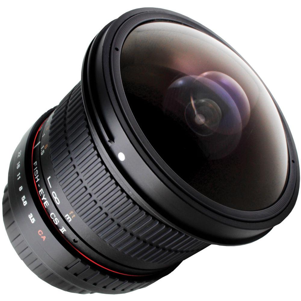 Rokinon 8mm f 3.5 HD Fisheye Lens with Removable Hood for Canon