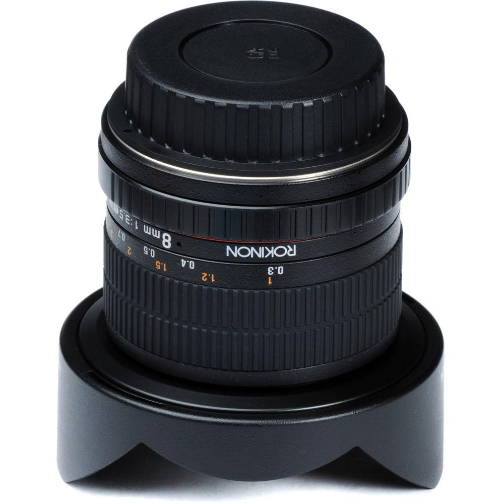Rokinon 8mm f 3.5 HD Fisheye Lens with Removable Hood for Canon