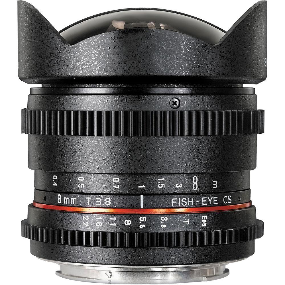 Samyang 8mm T 3.8 Fisheye Cine Lens for Canon