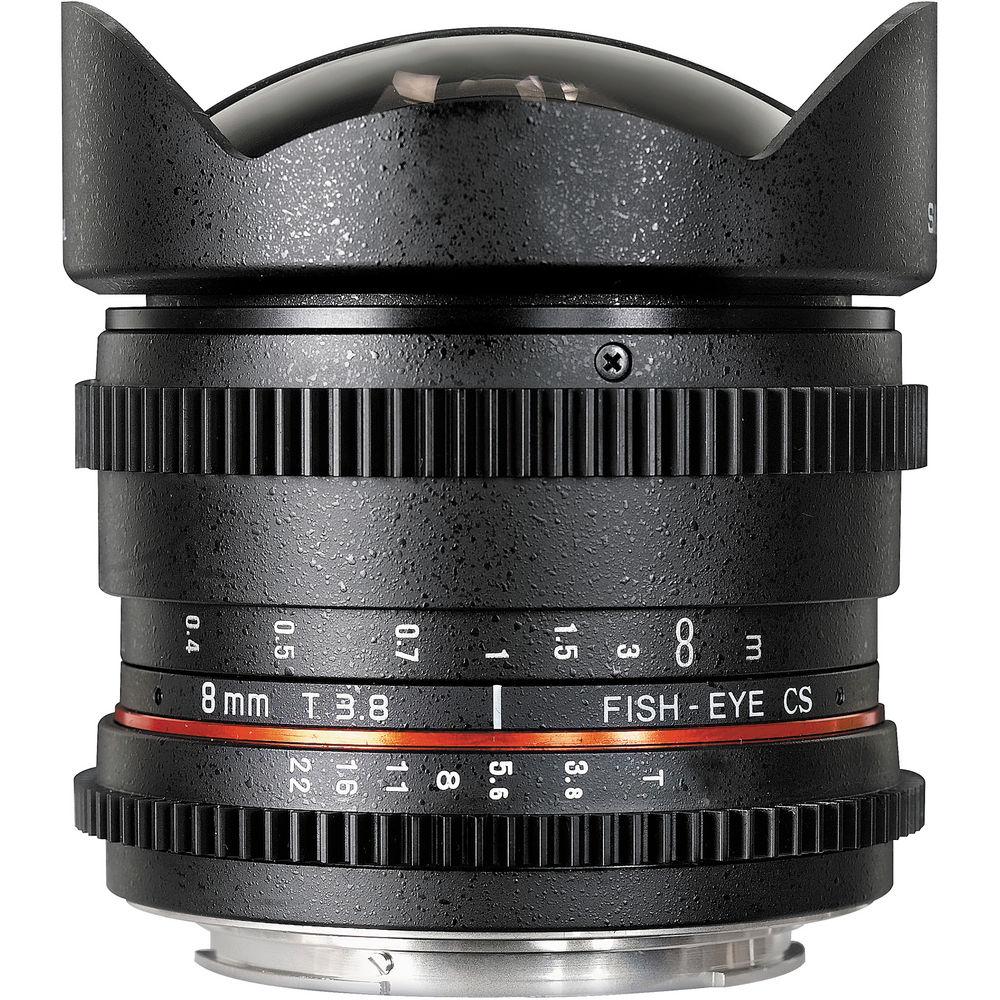 Samyang 8mm T 3.8 Fisheye Cine Lens for Nikon