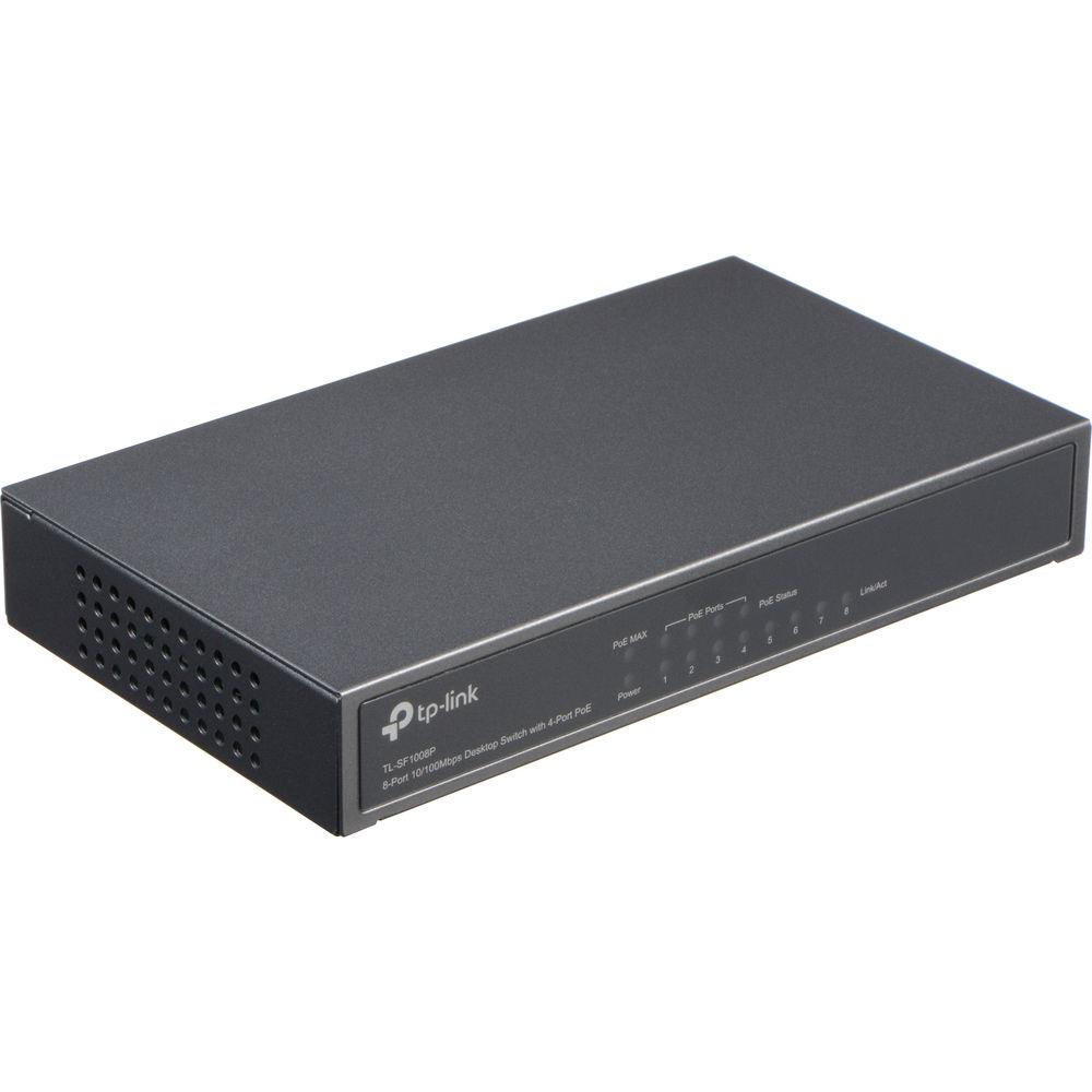 TP-Link TL-SF1008P 8-Port 10 100Mbps Desktop Switch with 4-Port PoE