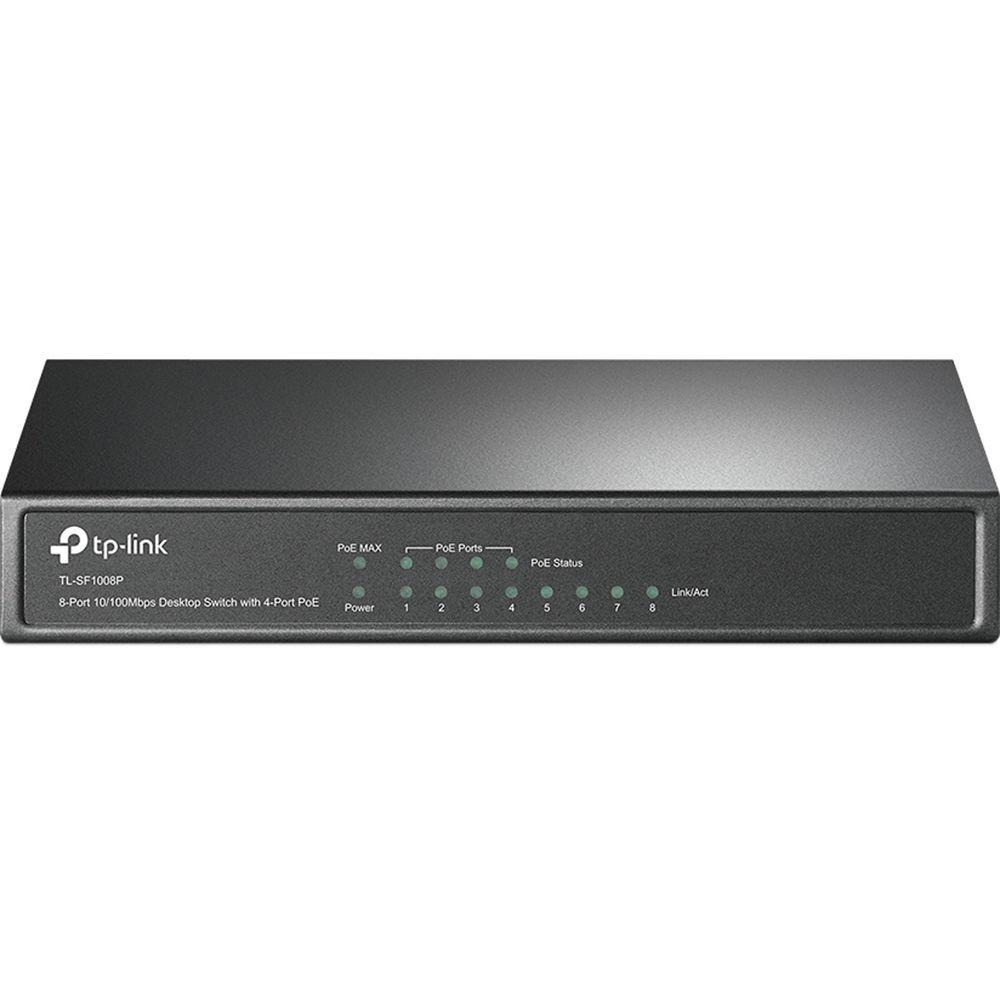 TP-Link TL-SF1008P 8-Port 10 100Mbps Desktop Switch with 4-Port PoE